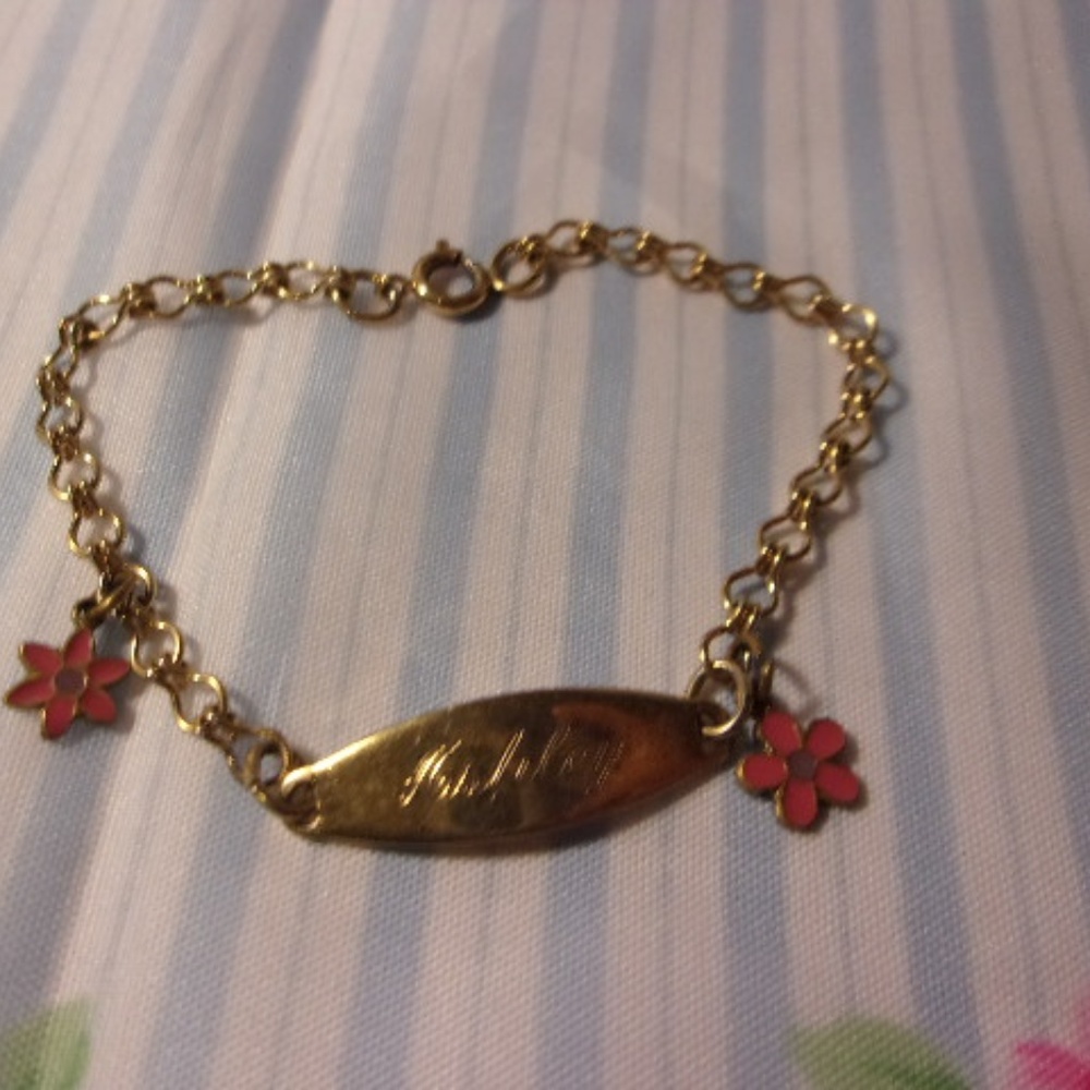 Vintage Child Size Ashley Speidel ID Bracelet